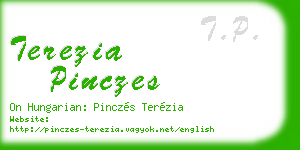 terezia pinczes business card